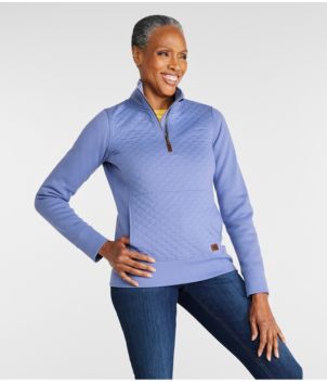L.L.Bean Sweater Fleece Full Zip Jacket Women's Clothing Pewter : XL