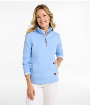 Women's Quilted Quarter-Zip Pullover