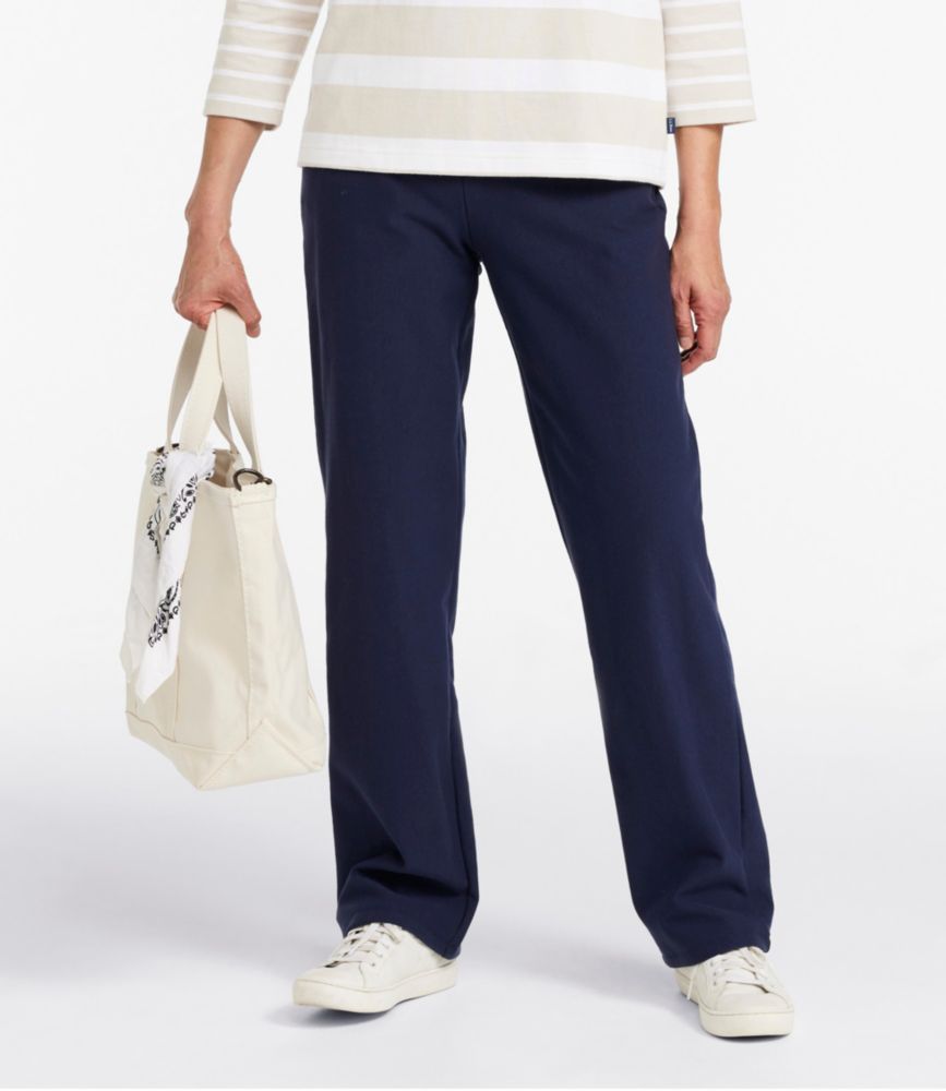 Women's Perfect Fit Pants, Fleece-Backed Straight-Leg
