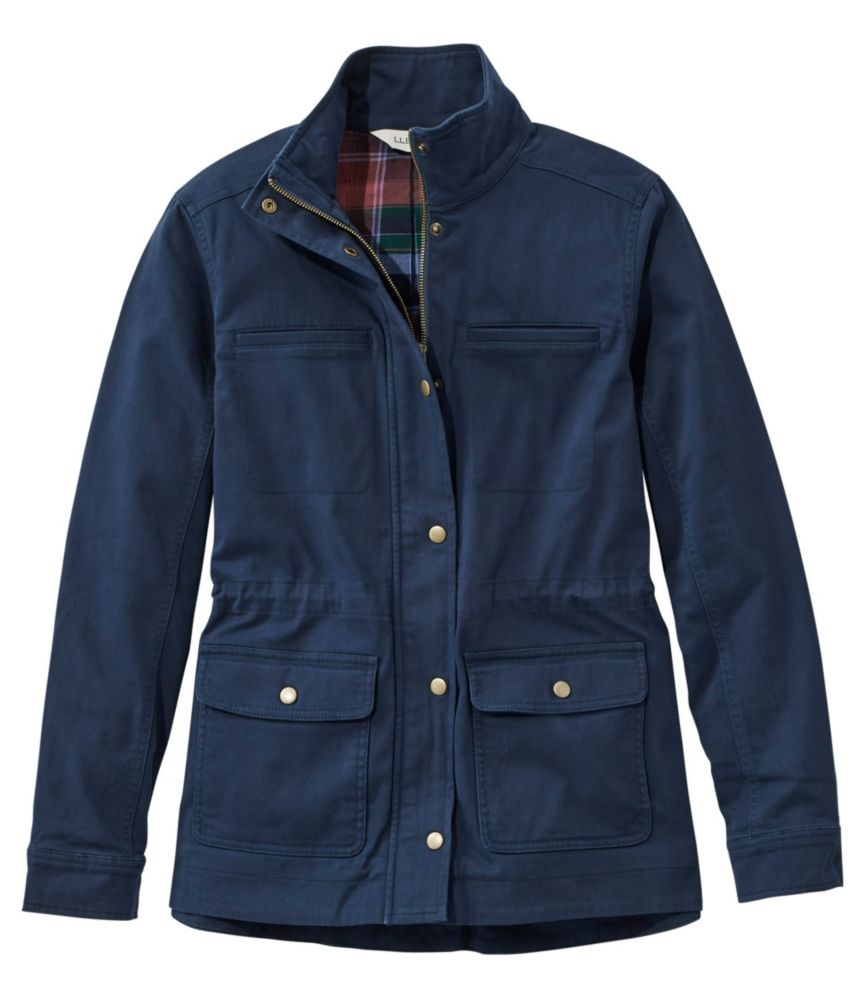 Women's Classic Utility Jacket, FlannelLined Casual Jackets at L.L.Bean