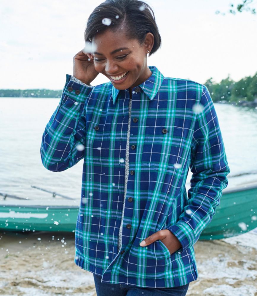 ll bean lined flannel womens