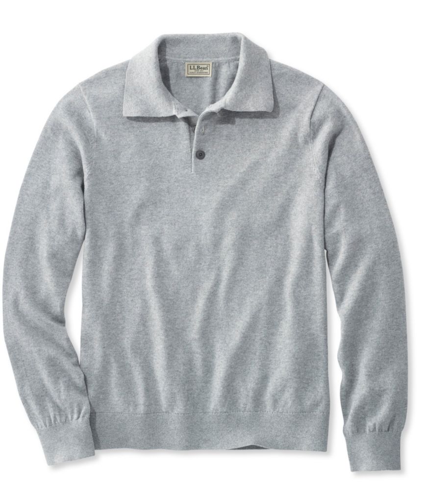 long sleeve polo sweatshirt