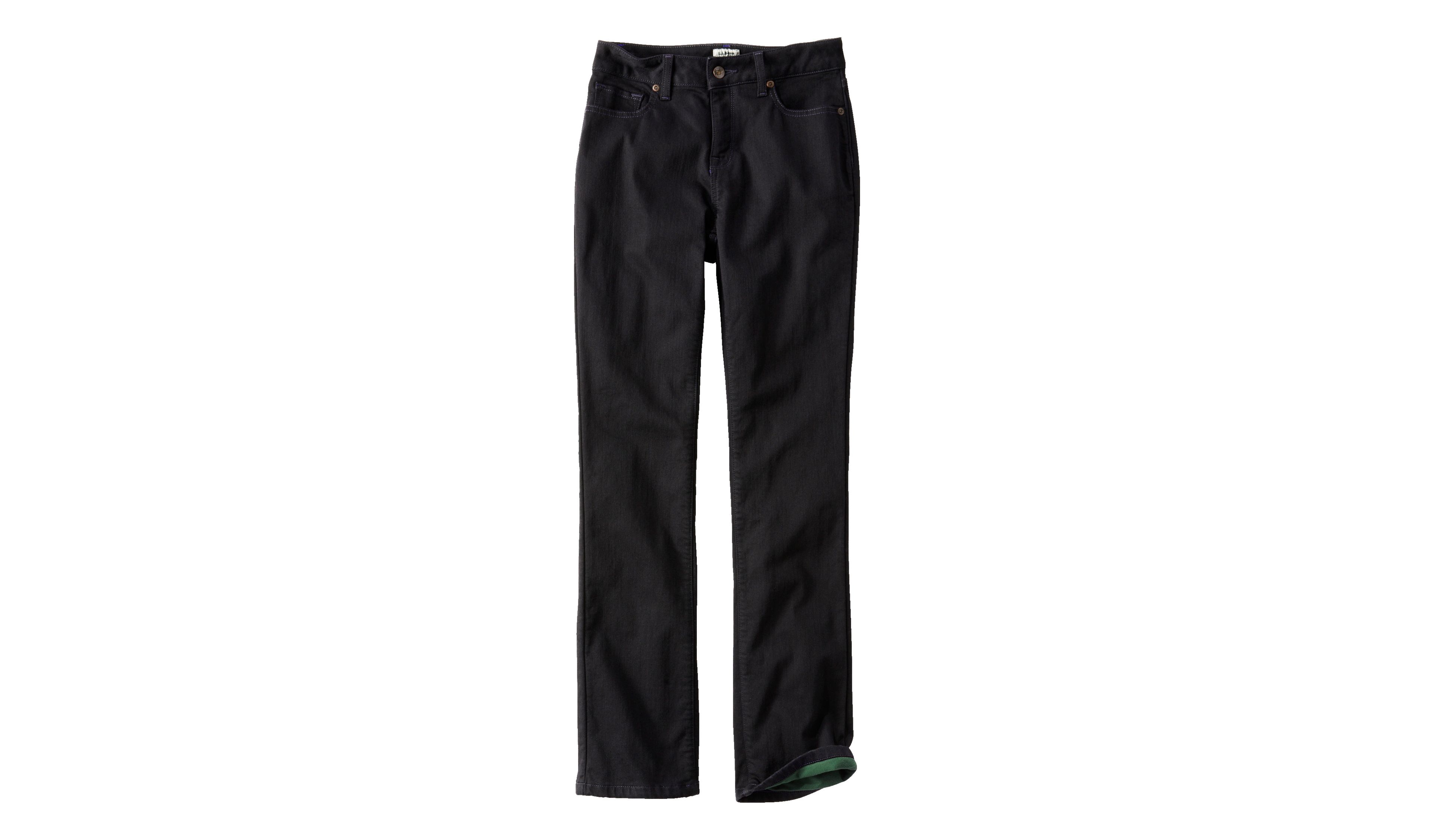 Women's True Shape Jeans, High-Rise Straight-Leg Fleece-Lined