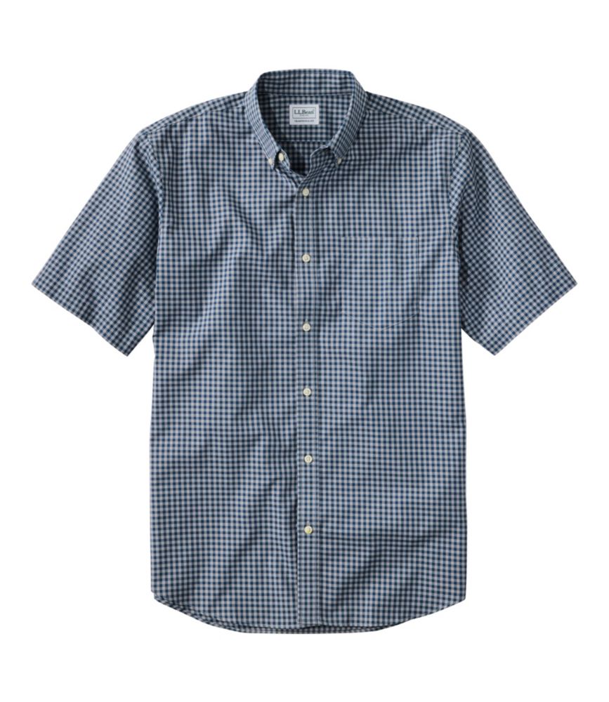 Men's Wrinkle-Free Kennebunk Sport Shirt, Traditional Fit Short-Sleeve Check