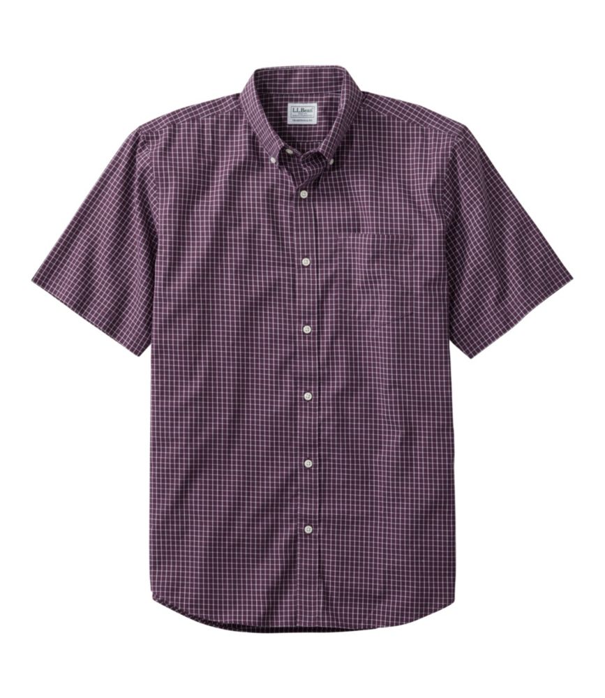 Men's Wrinkle-Free Kennebunk Sport Shirt, Traditional Fit Short-Sleeve Check