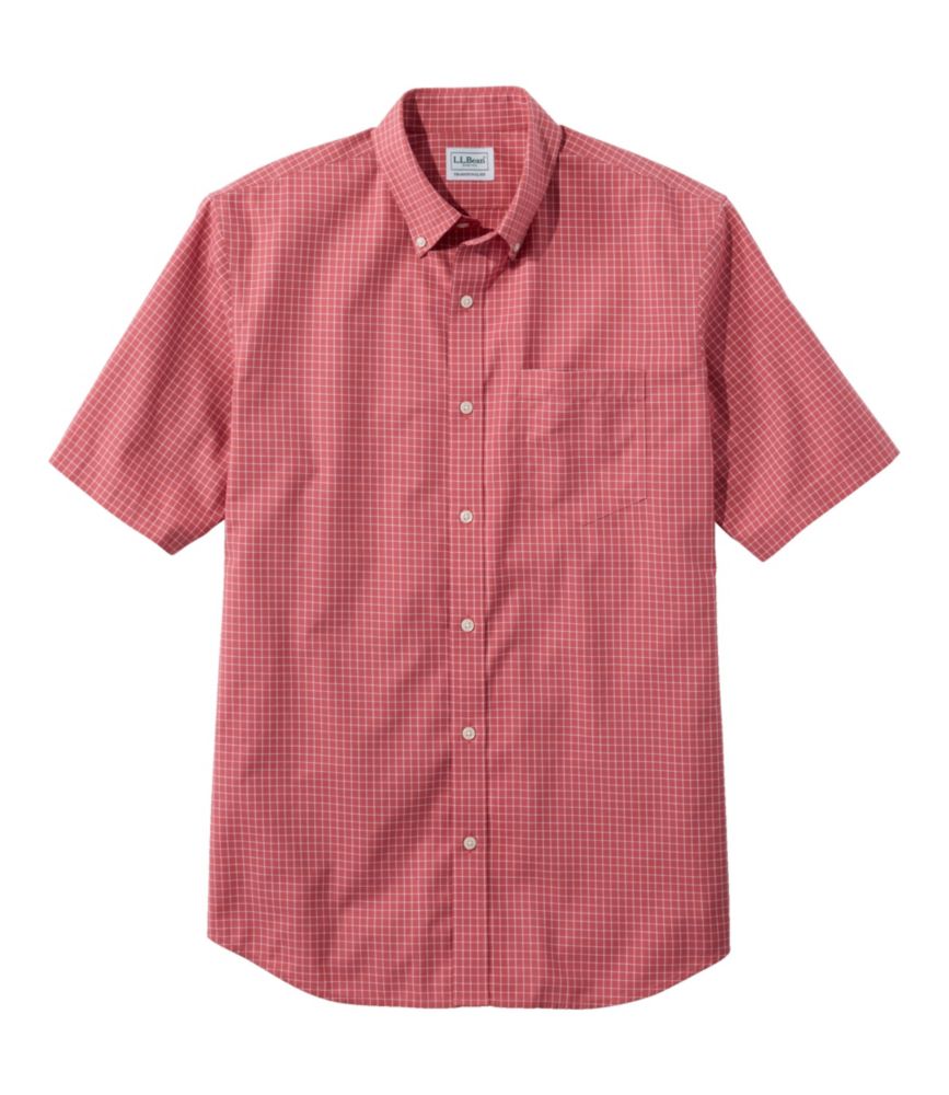 Men's Wrinkle-Free Kennebunk Sport Shirt, Traditional Fit Short-Sleeve Check