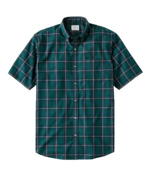 Men's Wrinkle-Free Kennebunk Sport Shirt, Traditional Fit Short-Sleeve Check