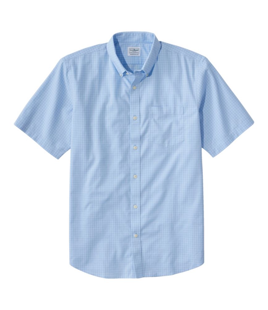 Men's Wrinkle-Free Kennebunk Sport Shirt, Traditional Fit Short-Sleeve Check