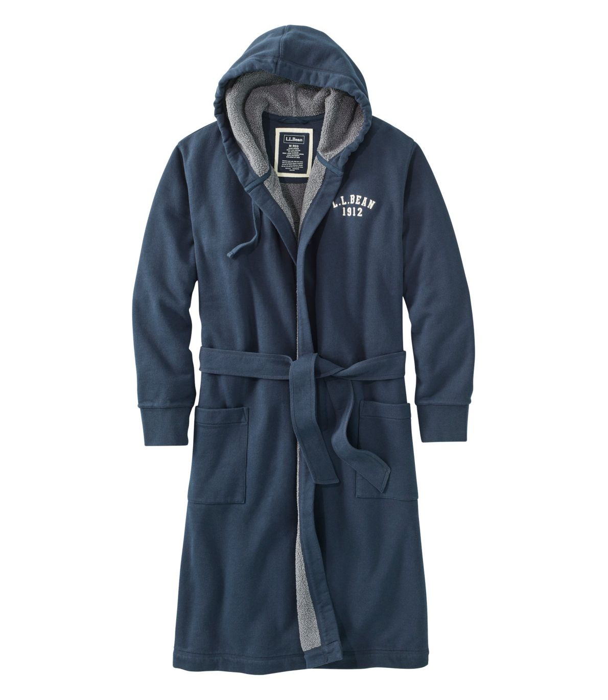 Men's Rugby Robe, Fleece-Lined, Hooded