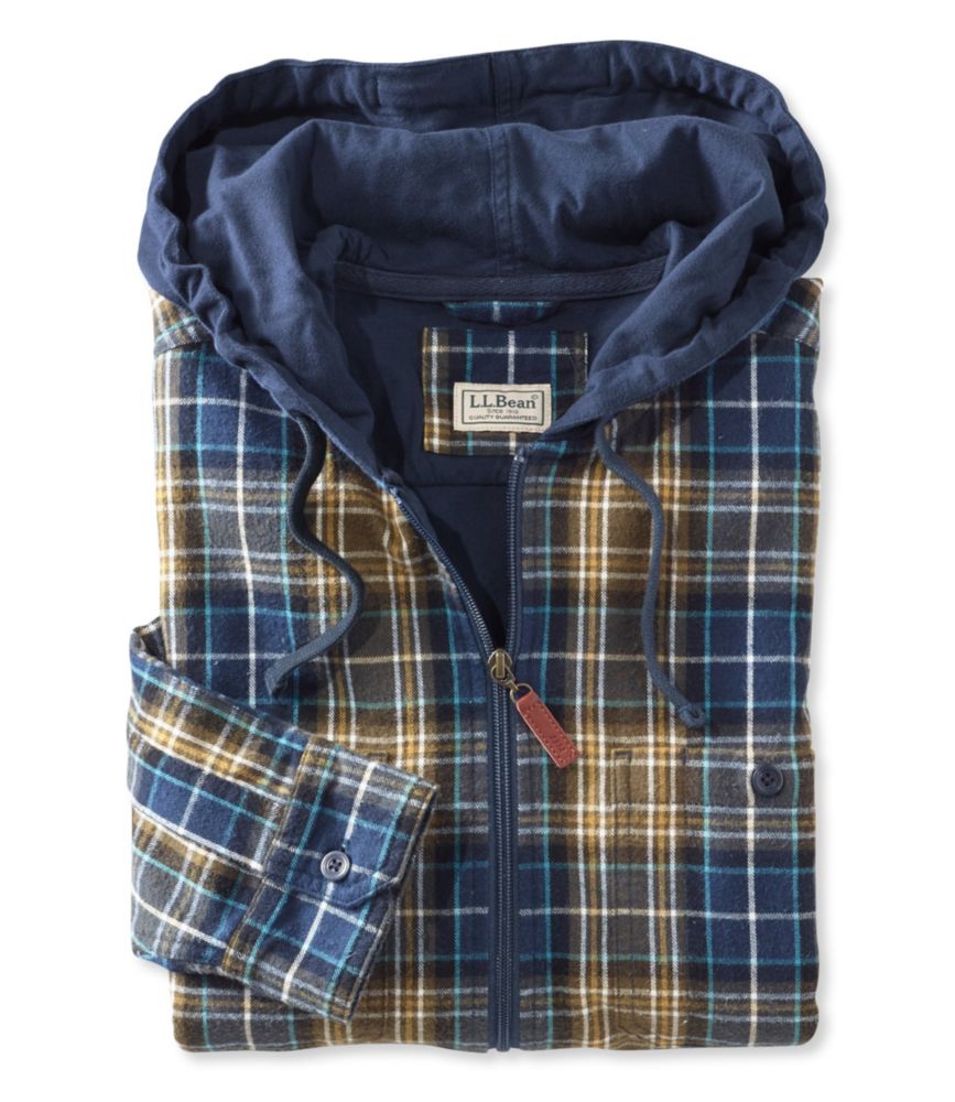 ll bean plaid hoodie