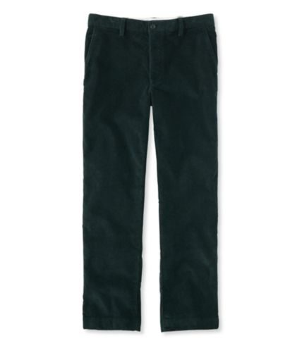 L.L.Bean Stretch Country Corduroy Pants, Classic Fit Plain-Front