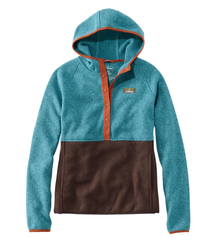 ll bean sweater fleece pullover hoodie