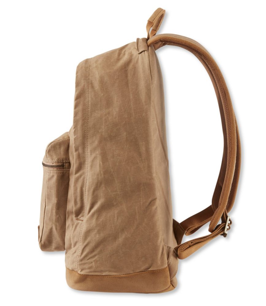 tan canvas backpack