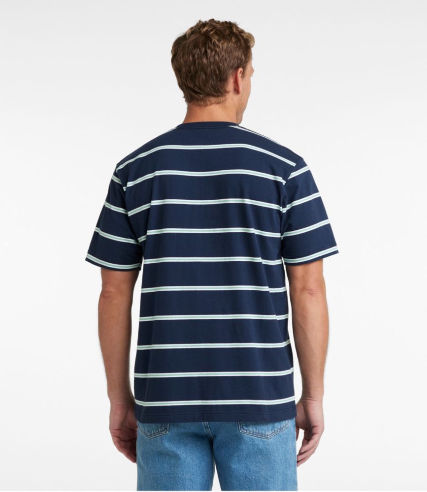 Men's Carefree Unshrinkable Tee, Traditional Fit, Short-Sleeve, Stripe, , small image number 3