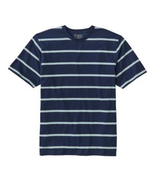 Men's Carefree Unshrinkable Tee, Traditional Fit, Short-Sleeve, Stripe