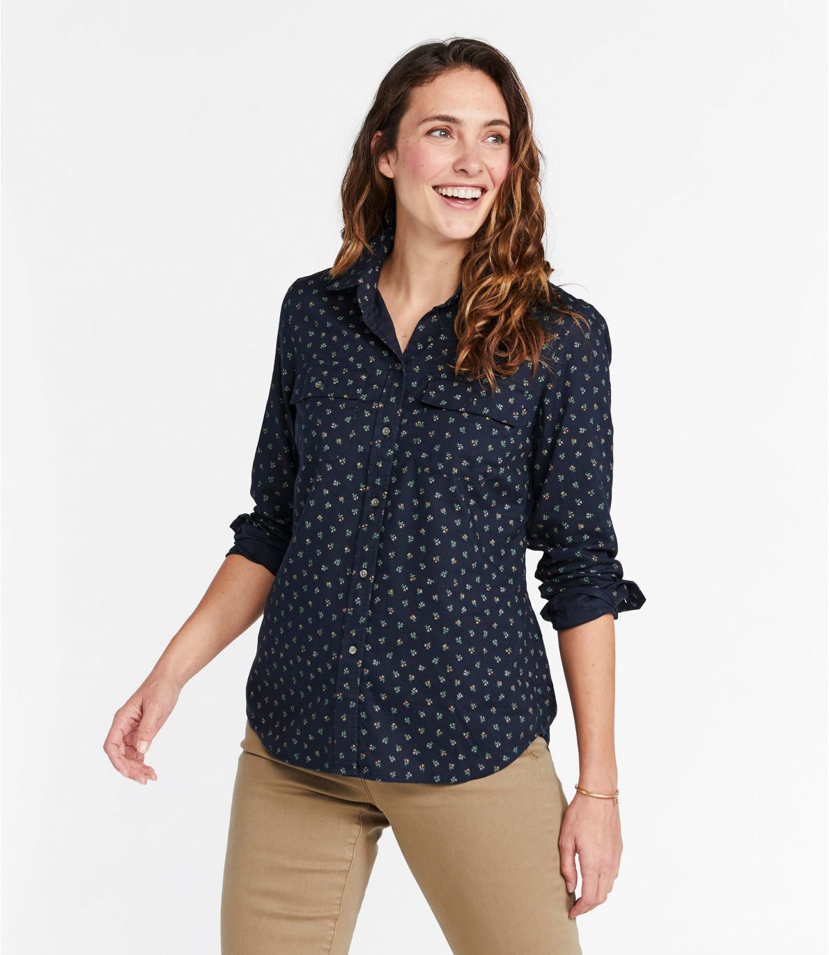 Women's Signature Lightweight Flannel Shirt, Print
