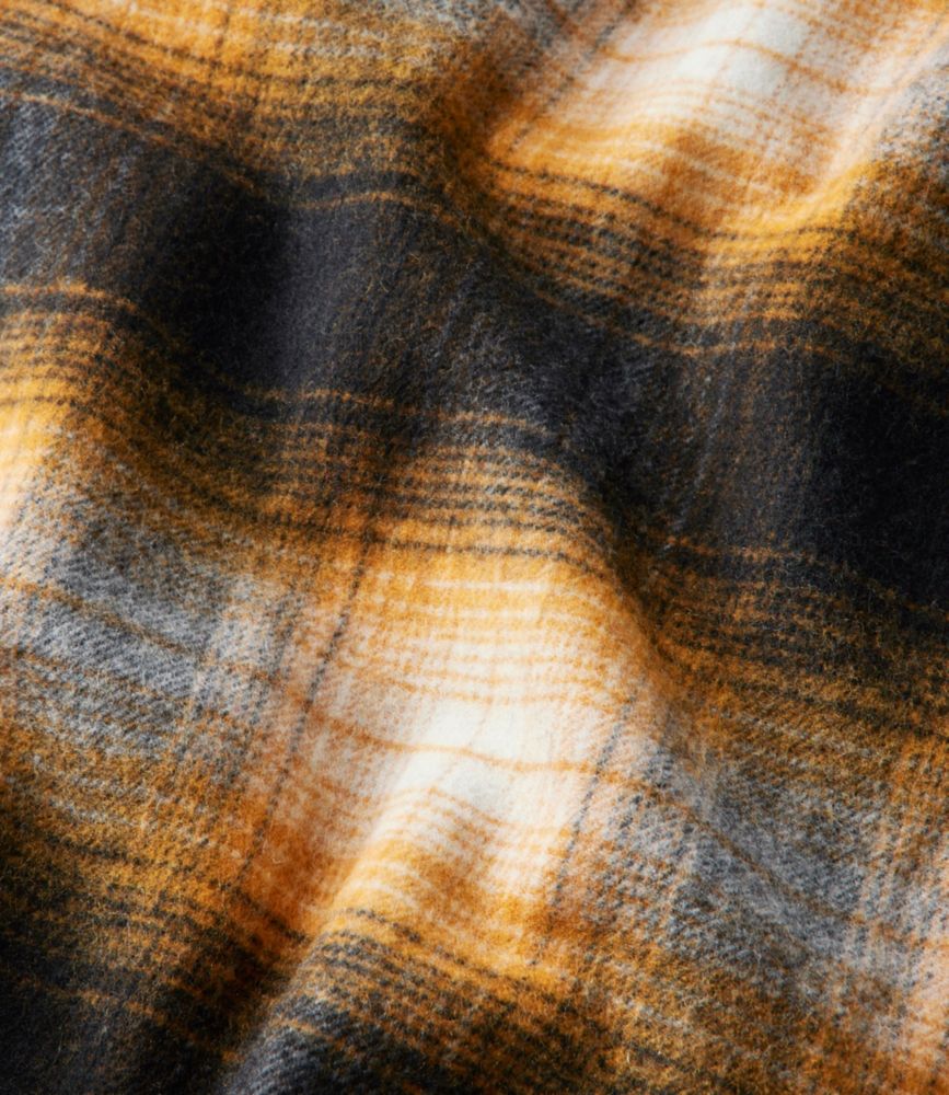 Women's L.L.Bean Wool Scarf, Plaid, Charcoal Heather, small image number 3