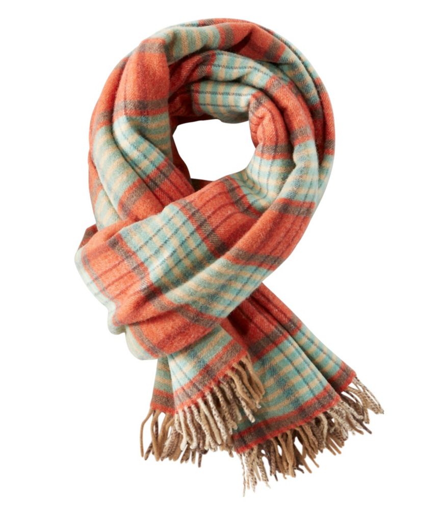 Women's L.L.Bean Wool Scarf, Plaid