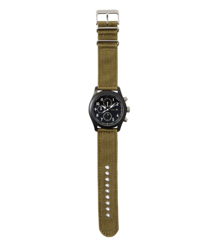 Chronograph Field Watch, Black, small image number 3