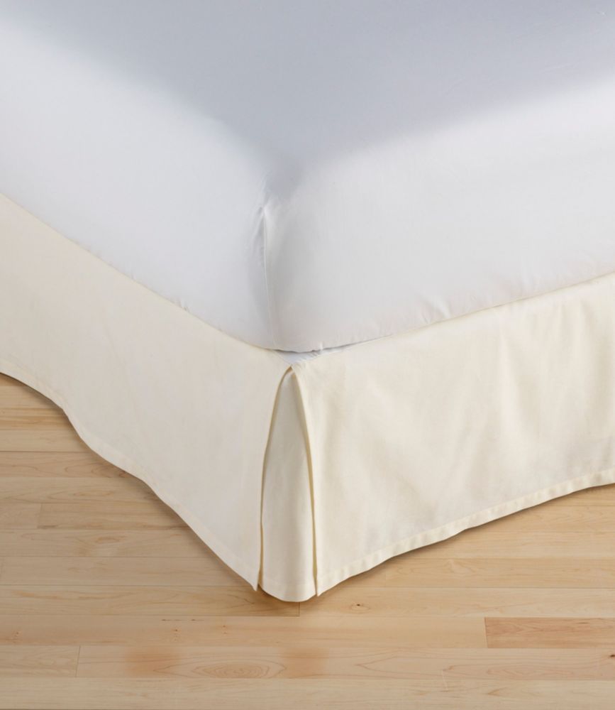 Box Pleat Bed Skirt, Cream, small image number 1