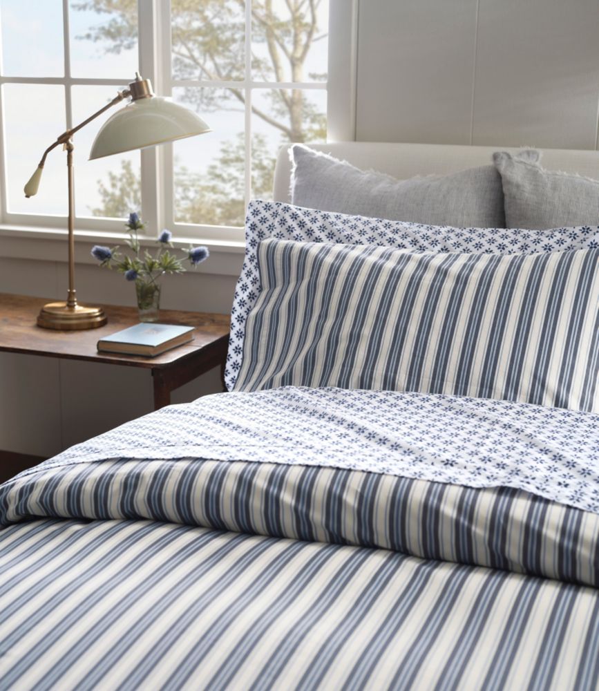 Sunwashed Percale Sheet Collection, Stripe