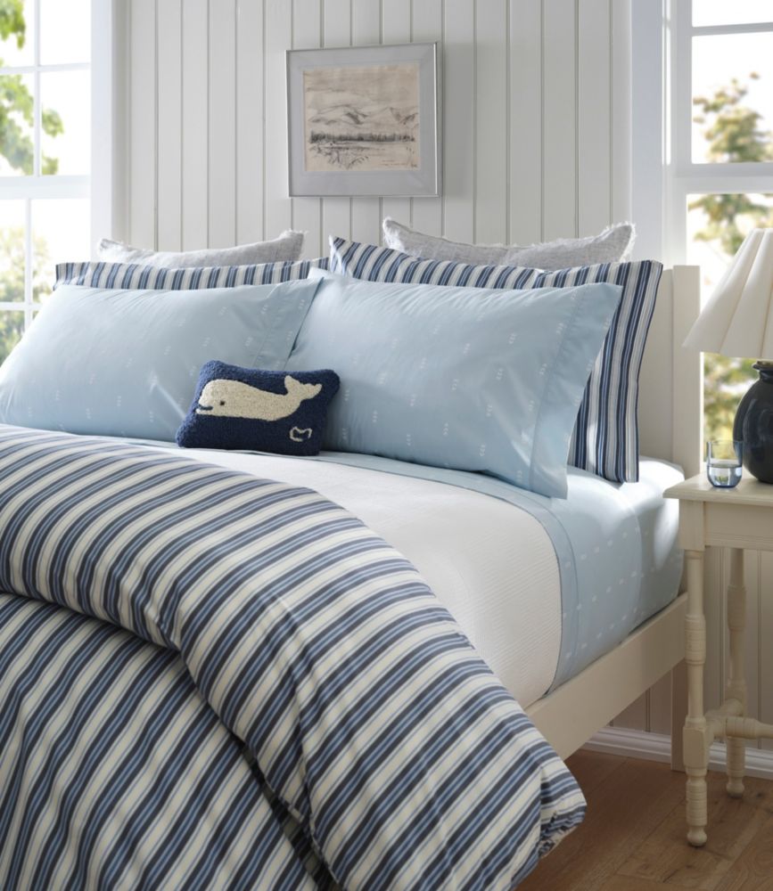Sunwashed Percale Sheet Collection, Stripe