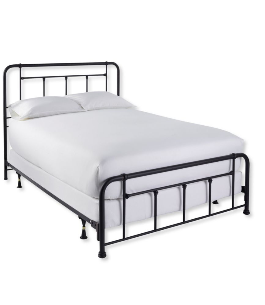 steel cot with mattress