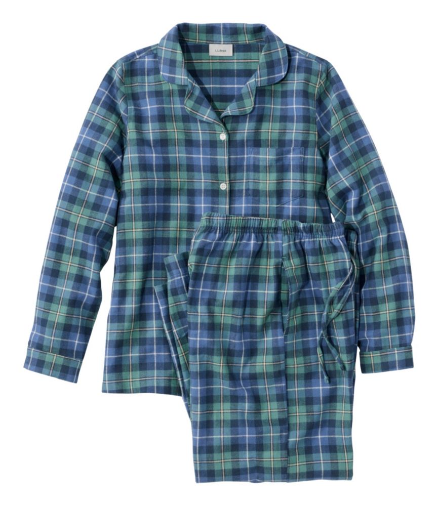 Women's Scotch Plaid Flannel Pajamas, Washed MacNeil, small image number 1
