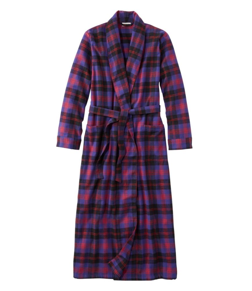 Women's Scotch Plaid Flannel Robe