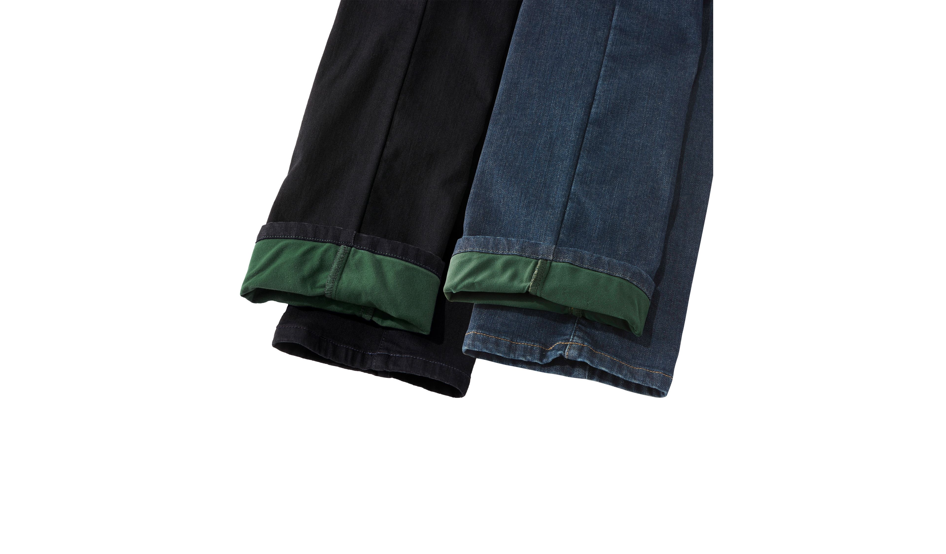Women's True Shape Jeans, High-Rise Straight-Leg Fleece-Lined