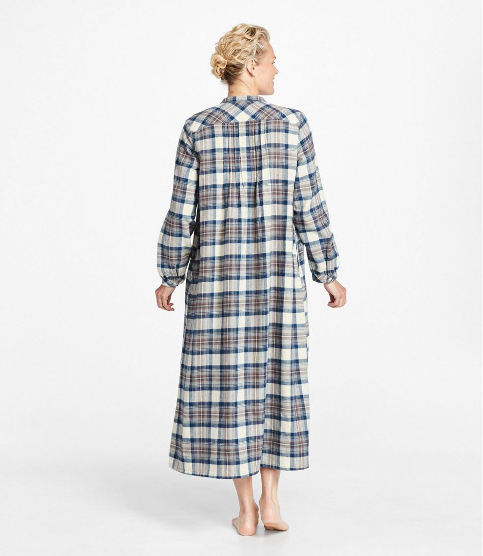womens flannel sleep dress