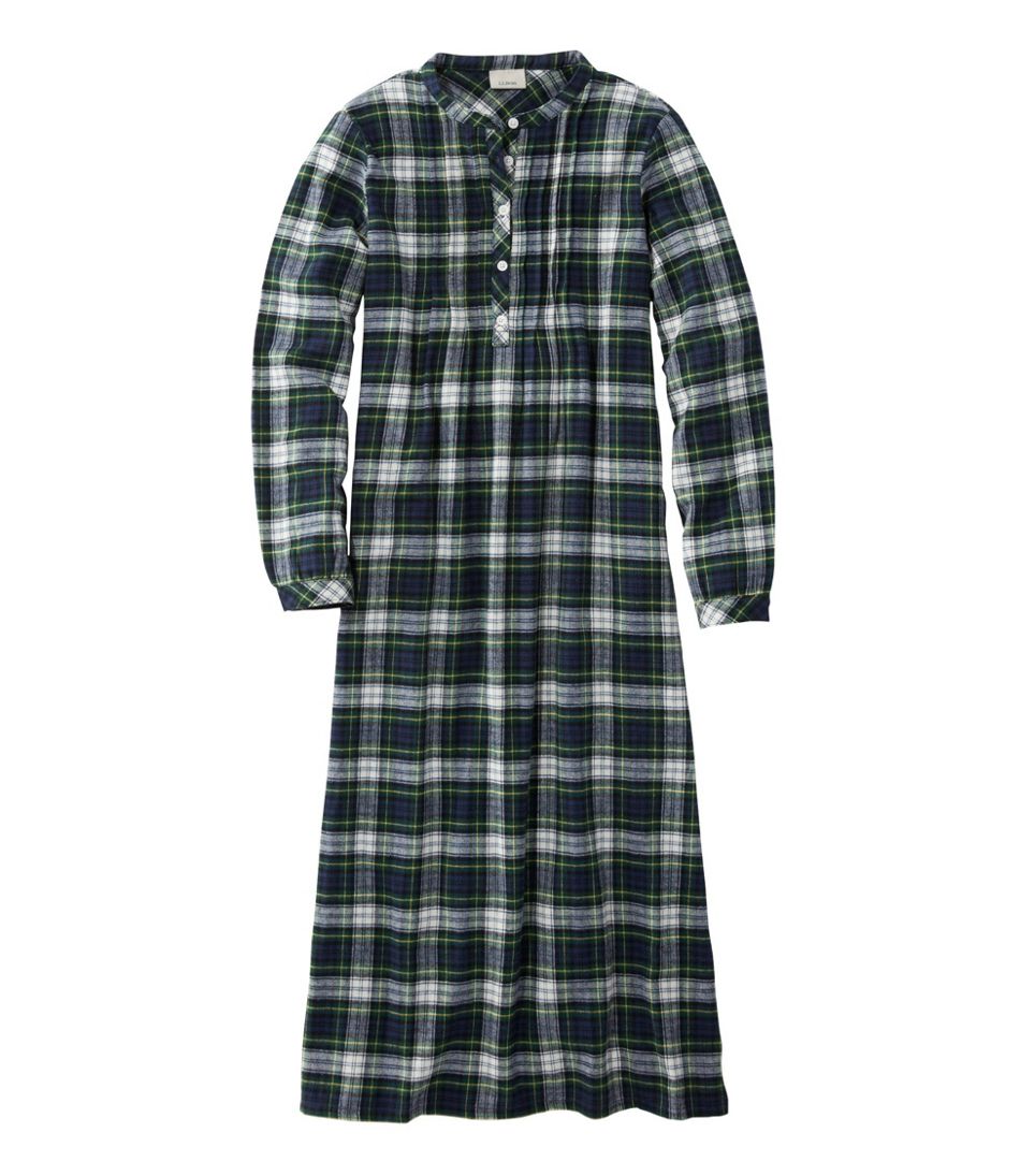 Organic-Pima-Cotton Flannel Sleepshirt