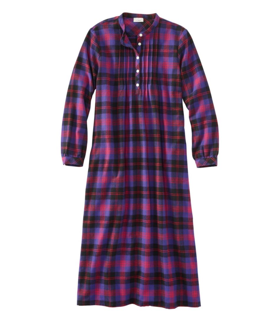 Women's Scotch Plaid Flannel Nightgown