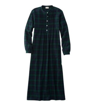 Women's Scotch Plaid Flannel Nightgown