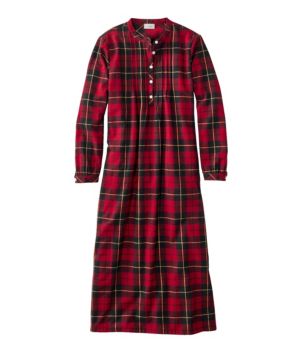 Women's Scotch Plaid Flannel Nightgown