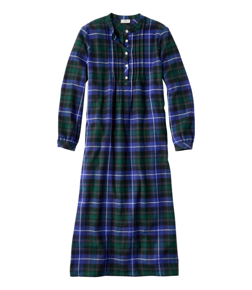 Women's Scotch Plaid Flannel Nightgown