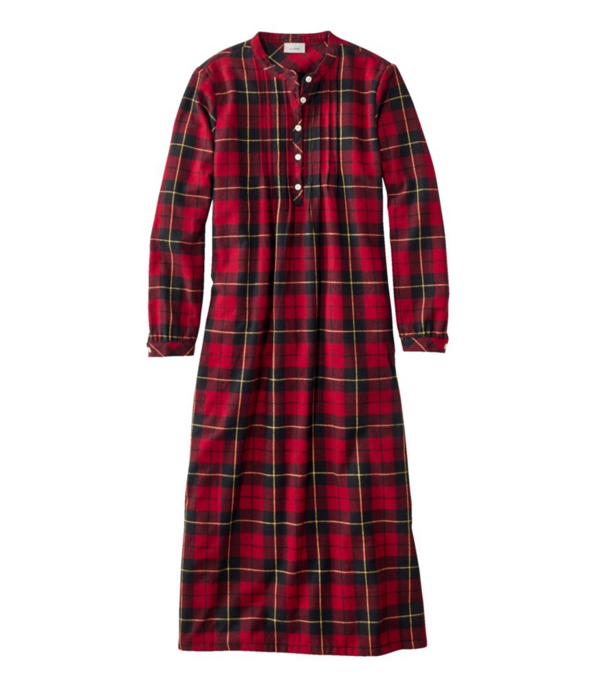 Women's Scotch Plaid Flannel Nightgown