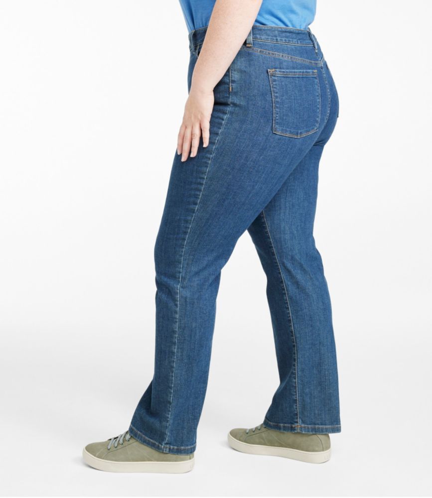 Women's True Shape Jeans, High-Rise Straight-Leg, Rinsed, small image number 3