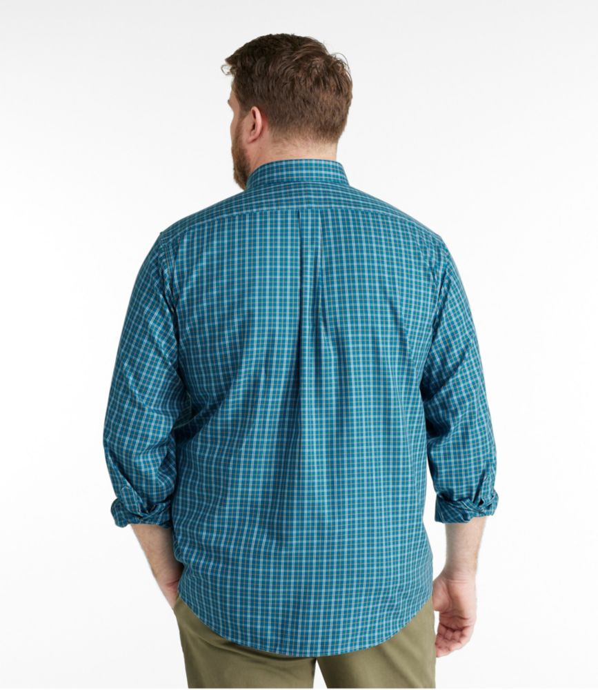 Men's Wrinkle-Free Twill Sport Shirt, Traditional Fit Plaid, , small image number 5