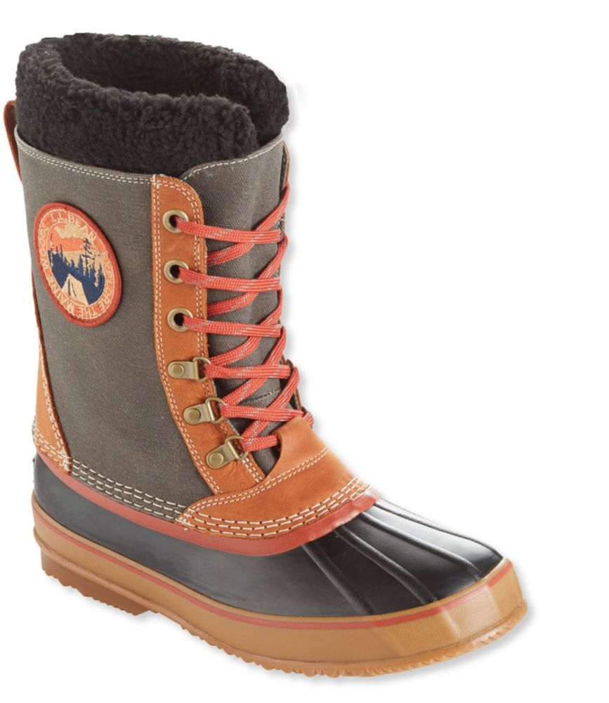 canvas bean boots