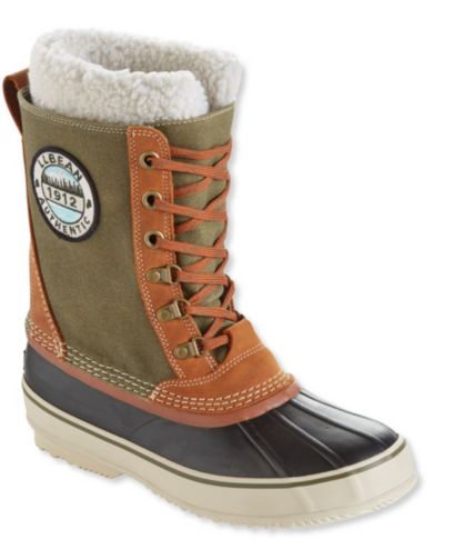 L.L.Bean Snow Boots with Patch, Canvas Lace-Up