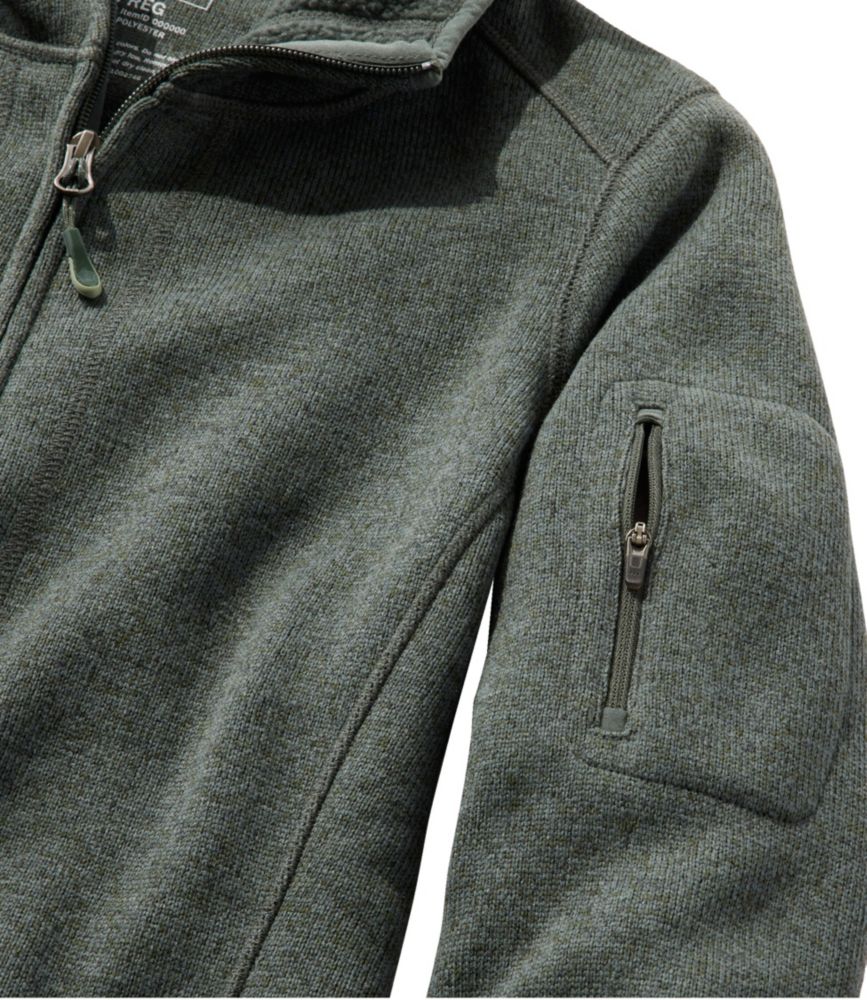 Women's L.L.Bean Sweater Fleece Coat, Pewter, small image number 4