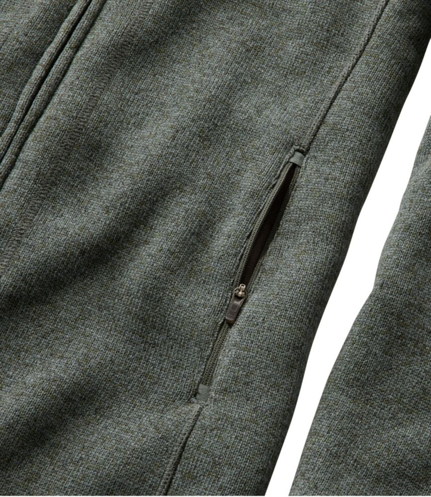 Women's L.L.Bean Sweater Fleece Coat, Pewter, small image number 5