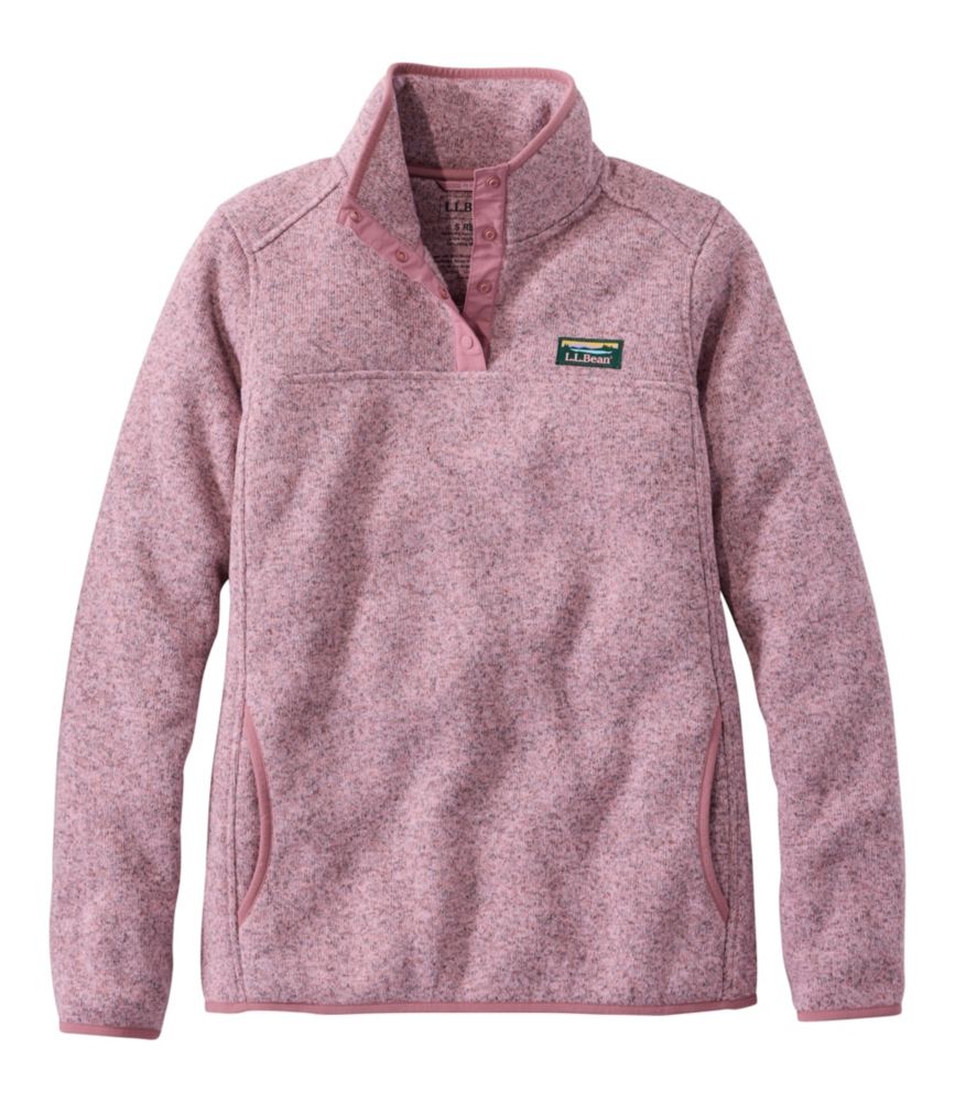 Women's L.L.Bean Sweater Fleece Pullover, Washed Orchid, small image number 1