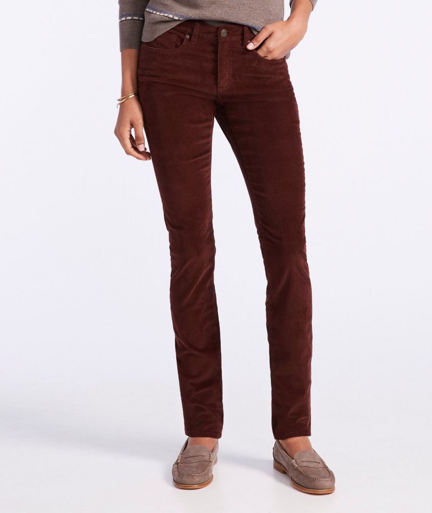 women's slim fit corduroy pants