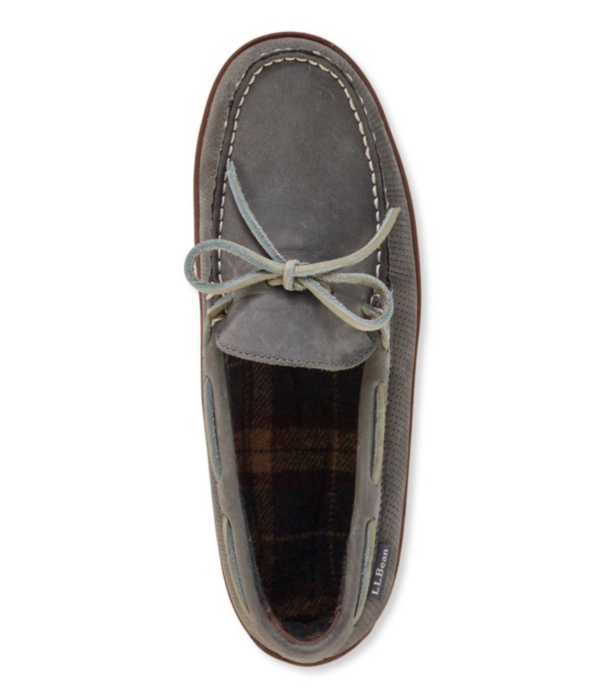 mens moccasin slippers flannel lined