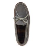 Men's Handsewn Slippers, Perforated Flannel-Lined