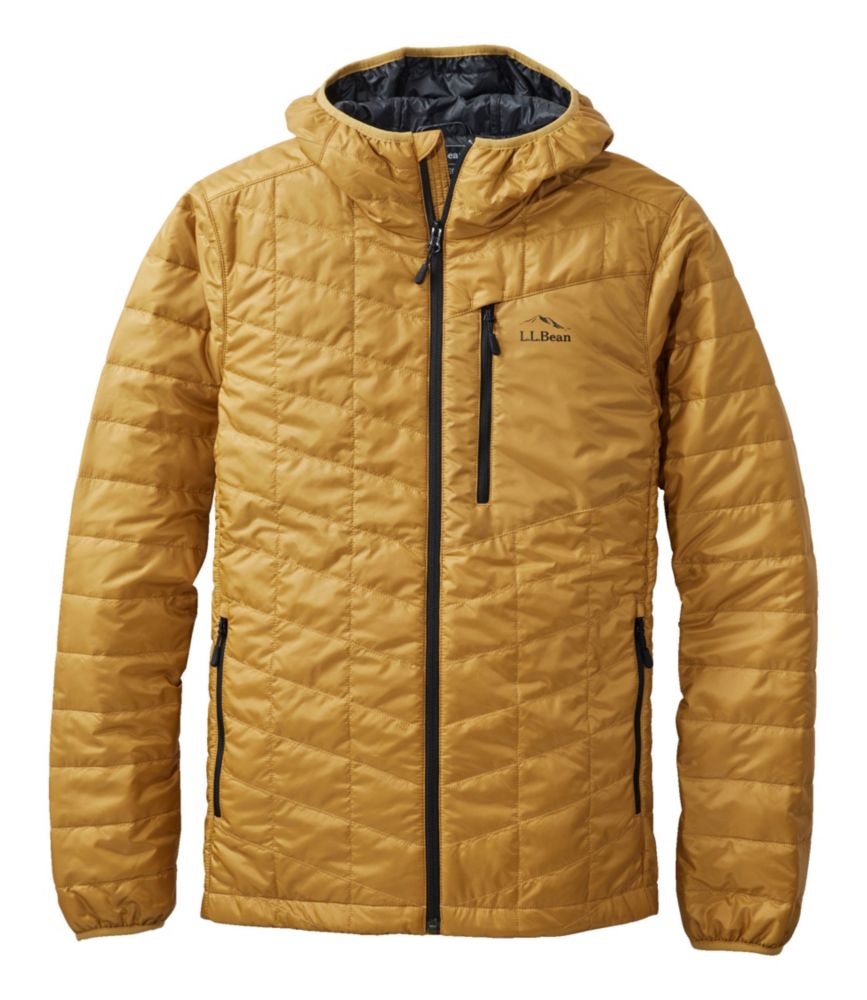 Men's PrimaLoft Packaway Hooded Jacket, Ochre, small image number 1