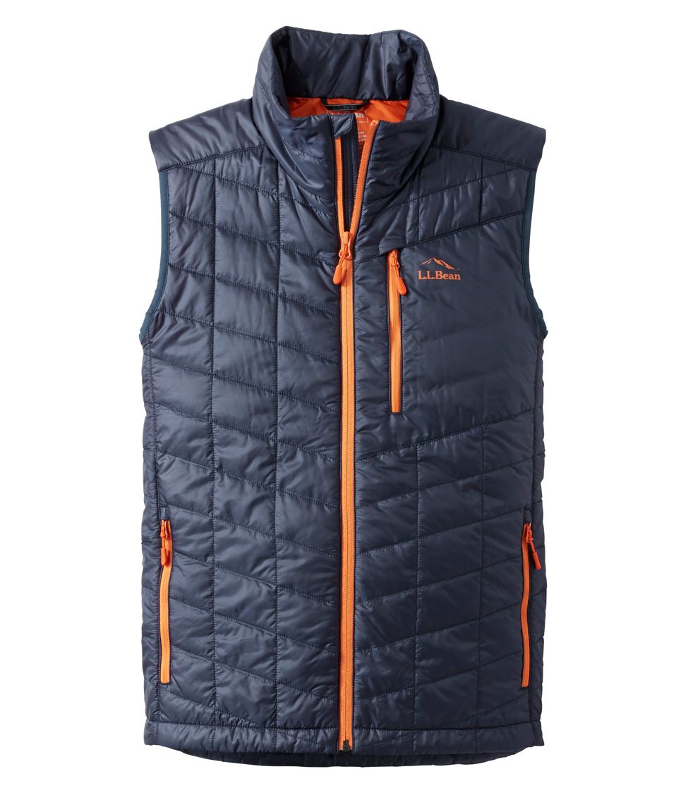 Men's PrimaLoft Packaway Vest Carbon Navy Medium, Synthetic | L.L.Bean
