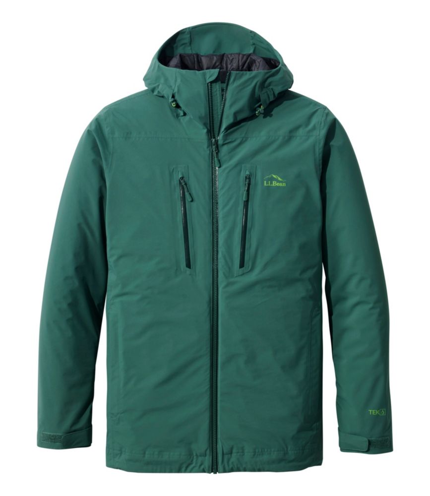 Men's Waterproof PrimaLoft Packaway Jacket, Deep Green, small image number 1